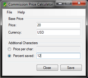 Software :: Commission Price Calculator