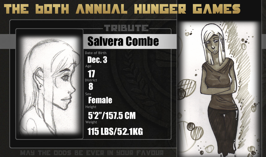 60th Hunger Games OCT Salvera Combe (District 8) by AprilDawson on