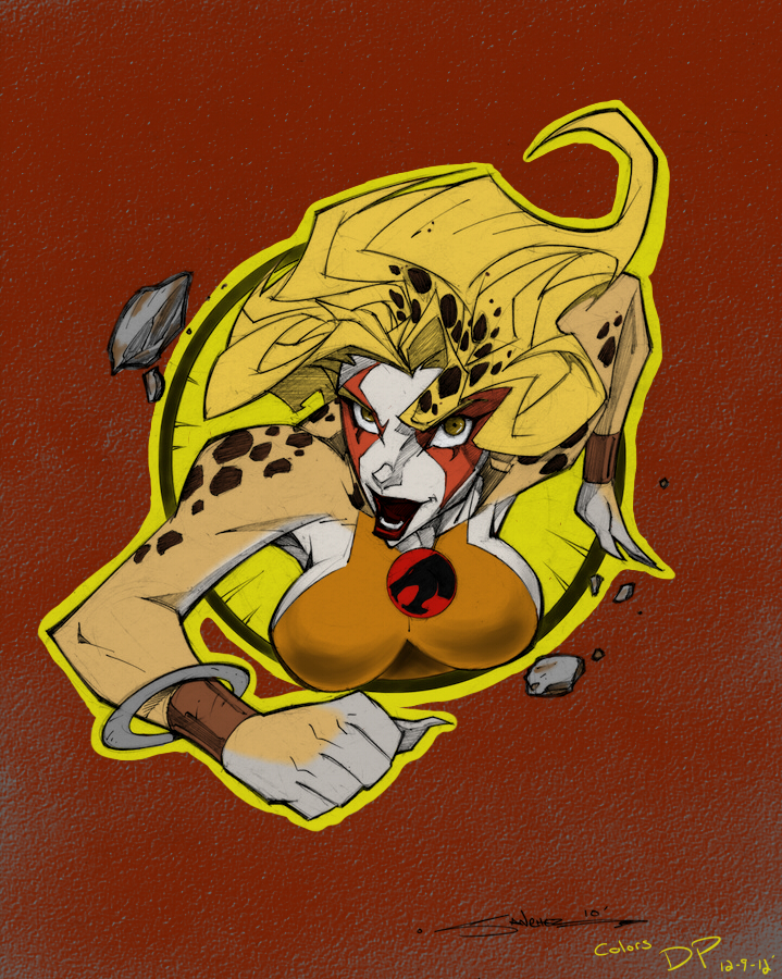 Cheetara by: Steven Sanchez Colored