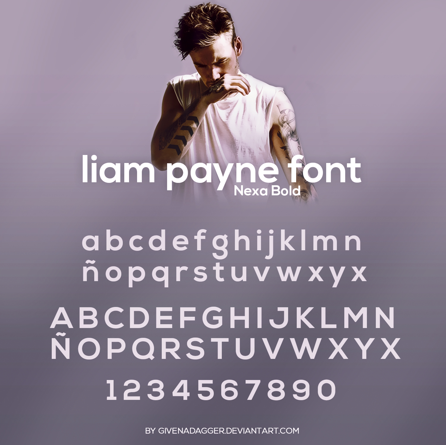 Liam Payne Font by givenadagger on DeviantArt