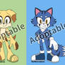 (OPEN 2/3) Dog, Cat, Wendigo - Sonic OC Adoptables