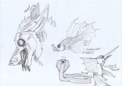 Inktober 3 - 6