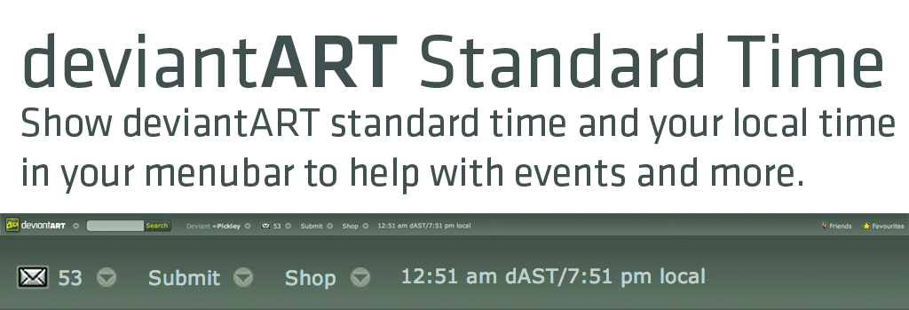 deviantART Standard Time Userscript