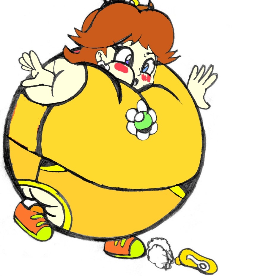 Princess Daisy Inflated Color By Mrjimmiemilesify On DeviantArt.