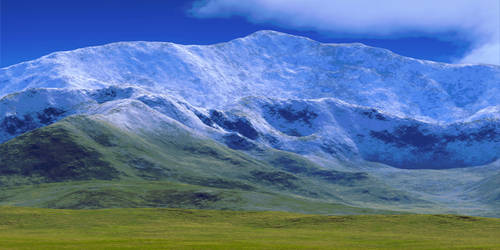 Pik Lenin from Kyzylsu Plains