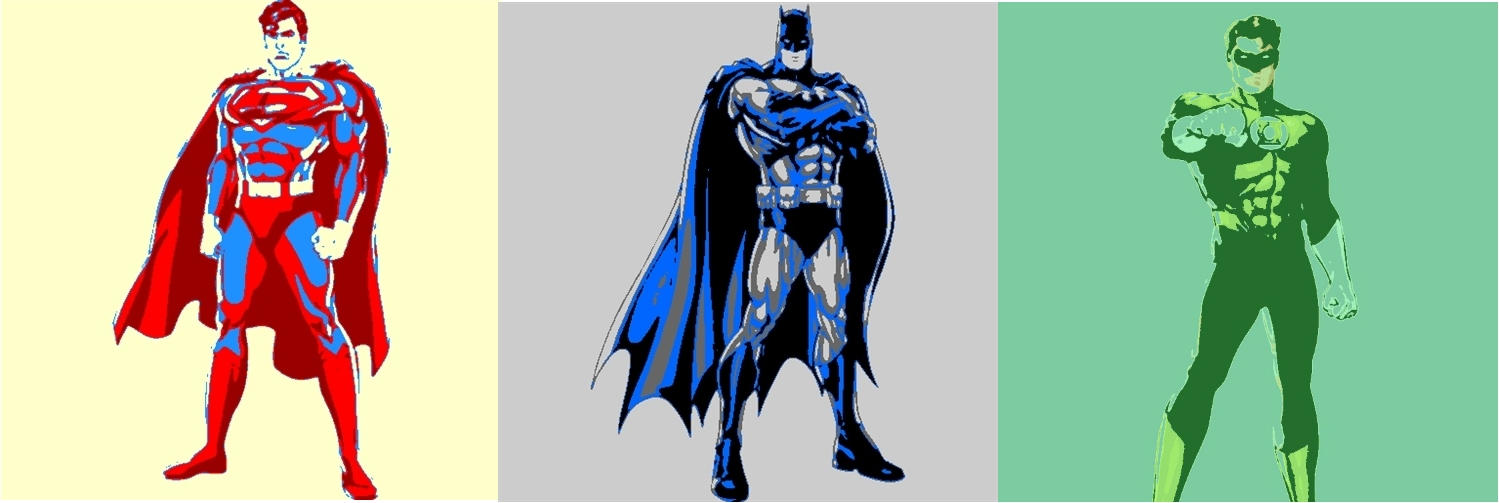 Superman,Batman, and Green Lantern Pop Art by TheGreatDevin on DeviantArt