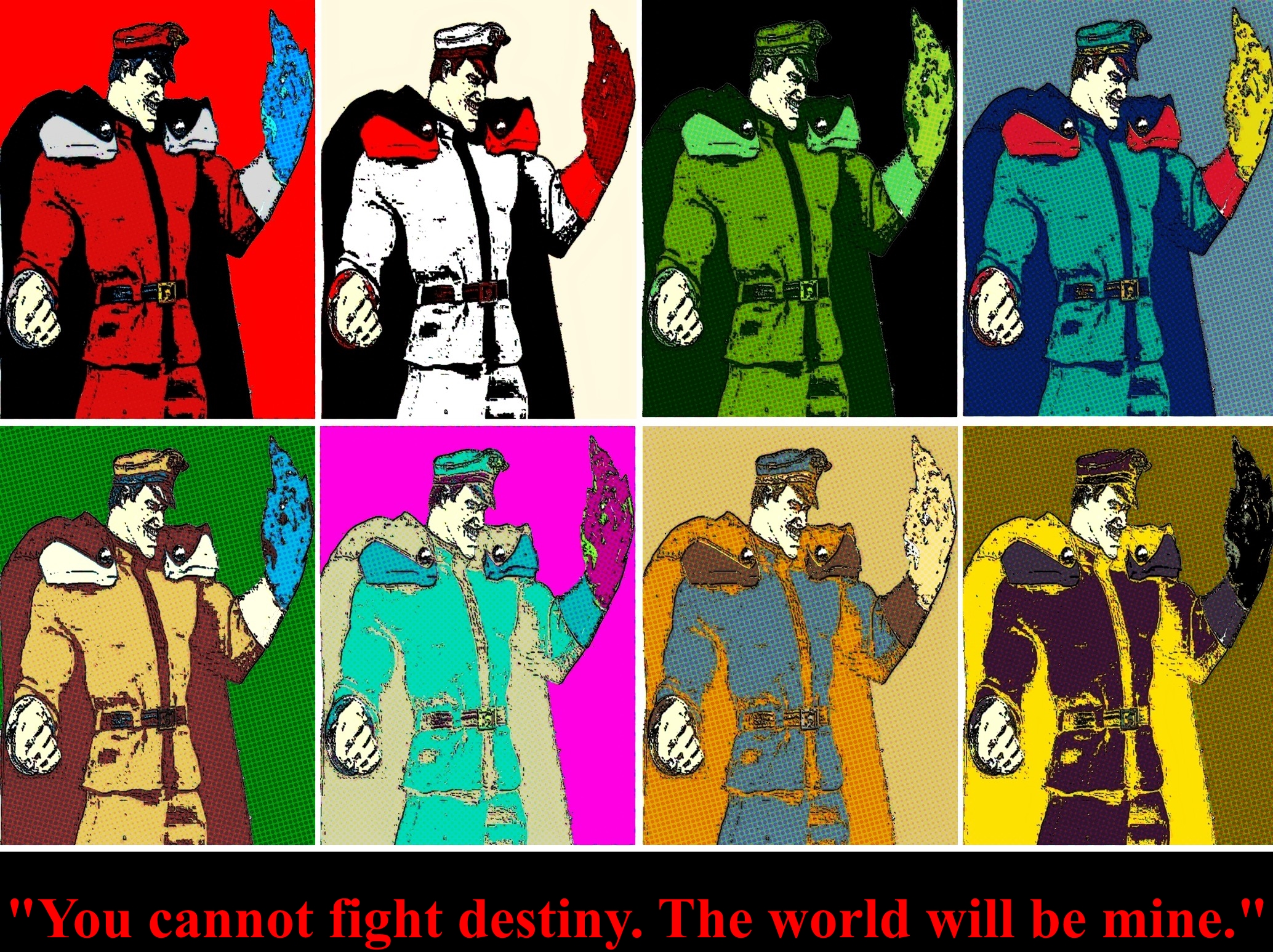 M. Bison comic print popart