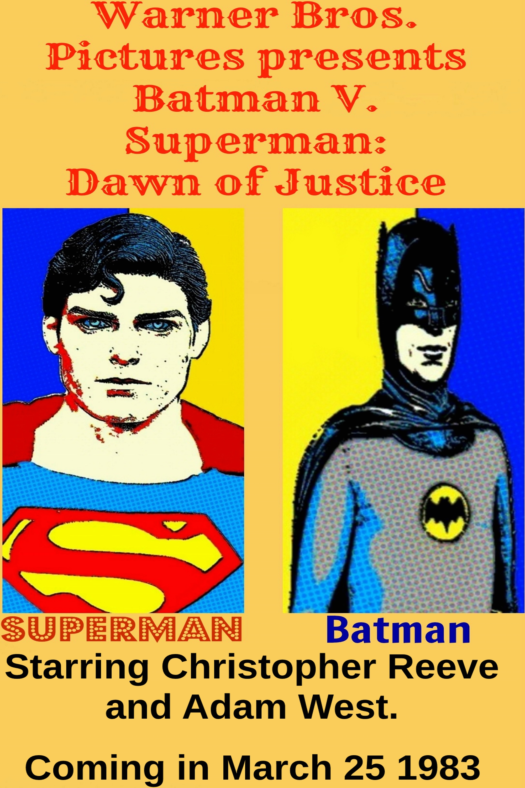 Batman V. Superman 1983 comic print movie poster by TheGreatDevin on  DeviantArt
