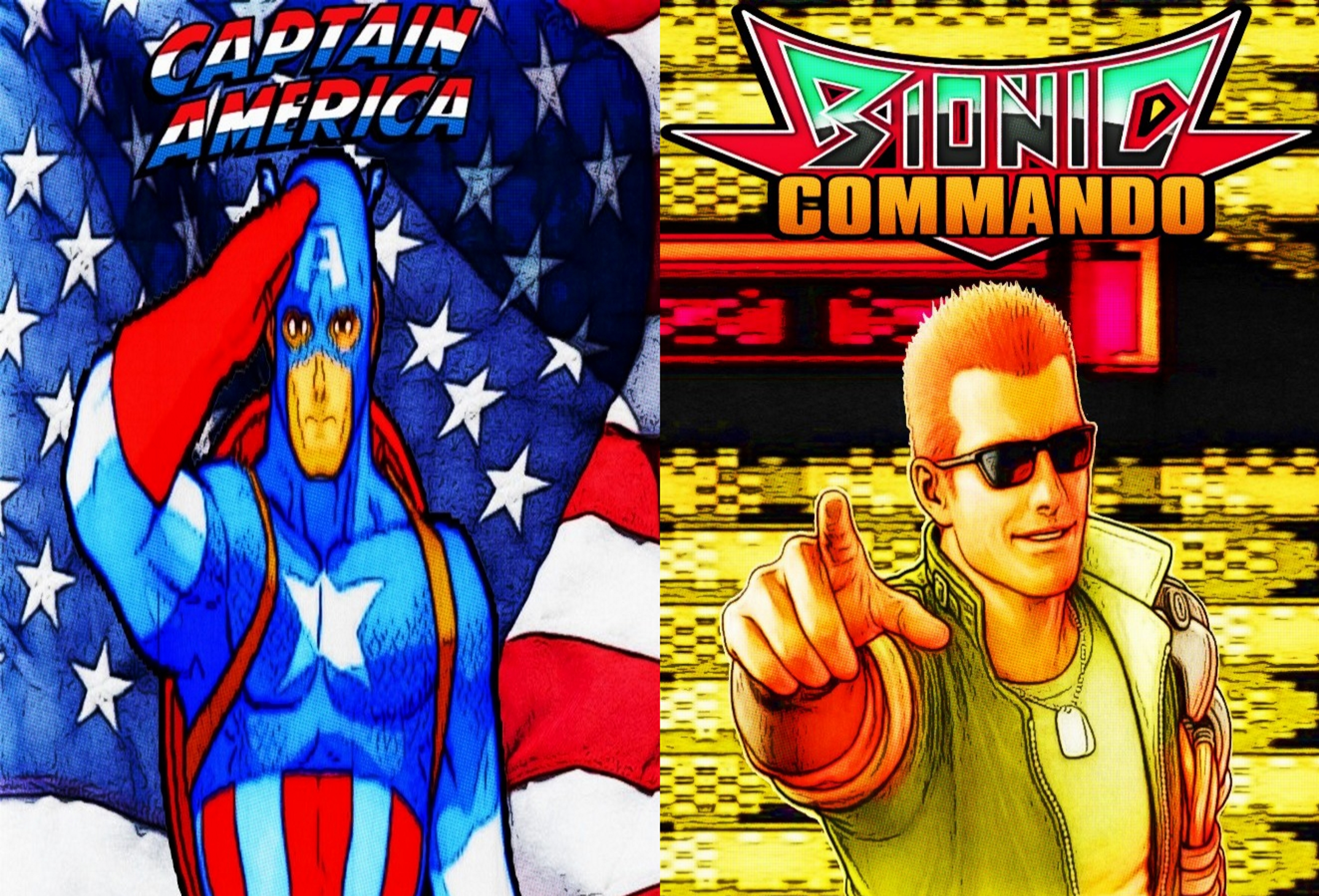 Marvel vs Capcom Captain America Rad Spencer