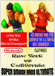 Super Smash Bros Little Mac vs Ken Masters