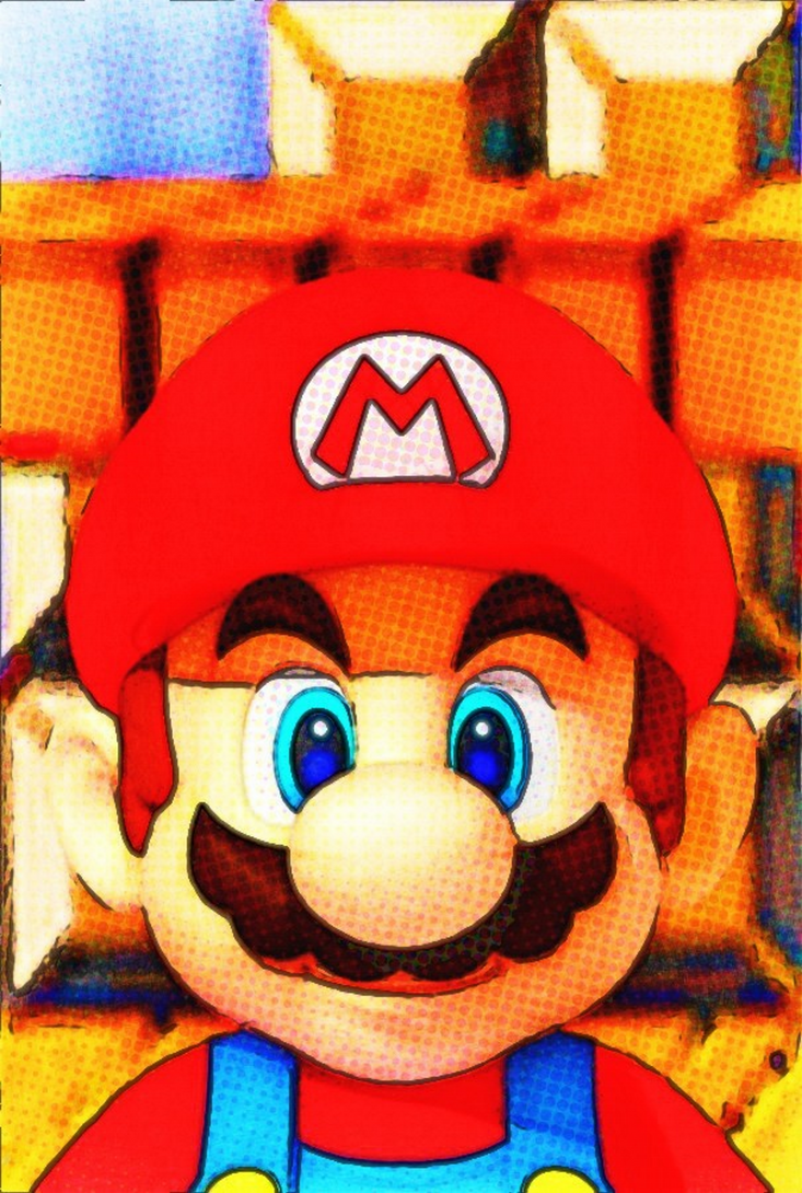 Solid Mario Super Mario digital illustration by TheGreatDevin on DeviantArt