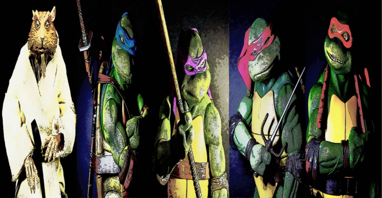 TMNT 1990 Master Splinter and Ninja Turtles by TheGreatDevin on DeviantArt