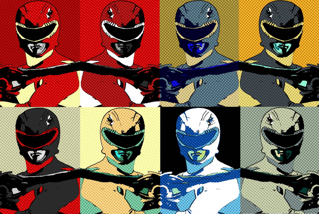 Mighty Morphing Power Ranger Red Ranger Pop Art by TheGreatDevin on ...