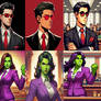 Matt Murdock and She-Hulk in Phoenix Wright