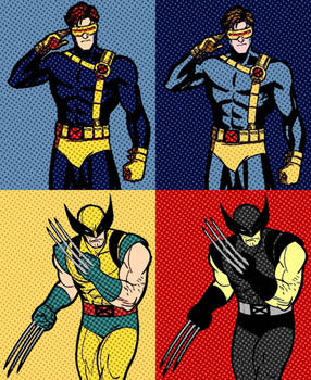 X-Men '97 Cyclops and Wolverine Pop Art