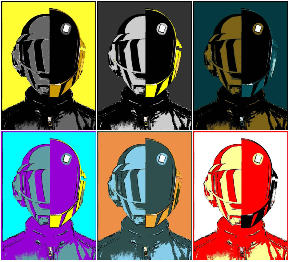 Daft Punk Pop Art by TheGreatDevin on DeviantArt