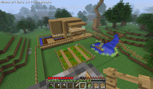 Screenshot of my first time playing Minecraft