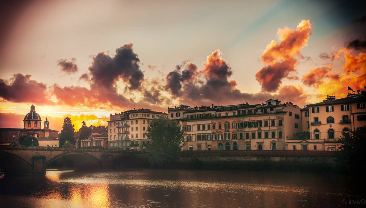 Sunset in Florence by INVIV0