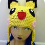 Custom Crochet Pichu Beanie