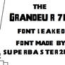 Grandeur 70 Font Leaked