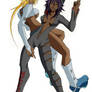 Yoruichi and Halibel - colours