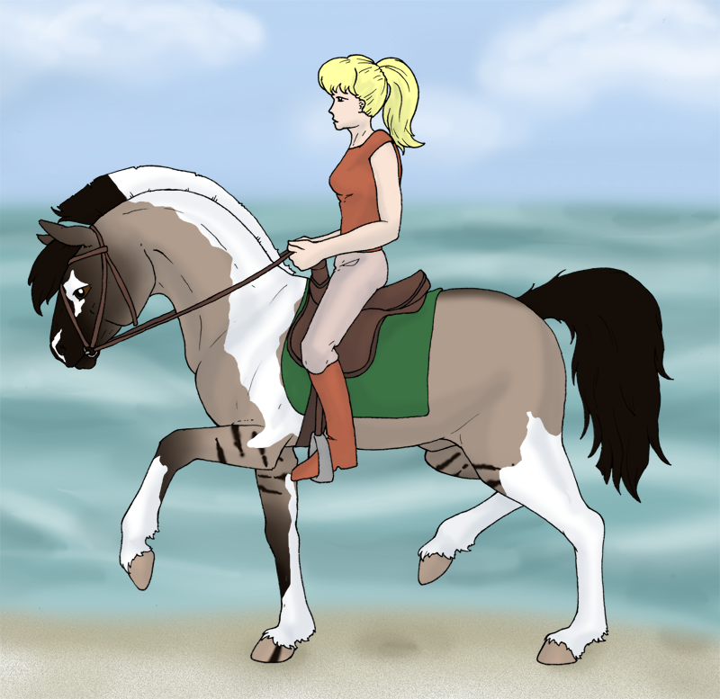 Dressage on the Beach