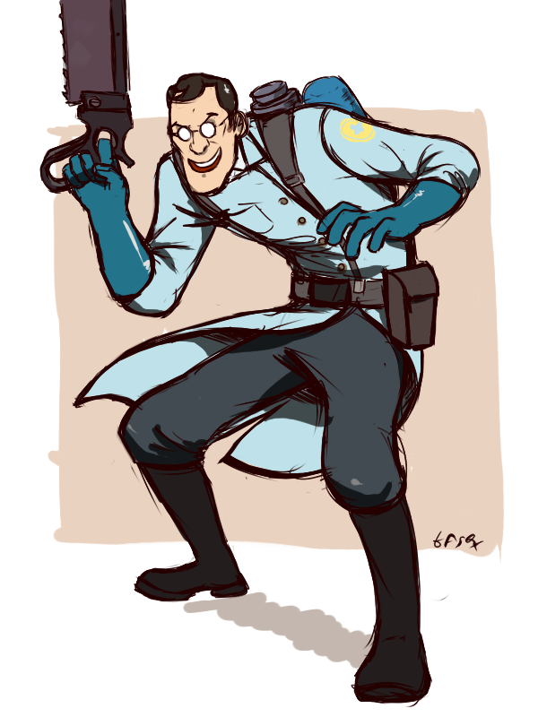 BLU Medic by royudai on DeviantArt.