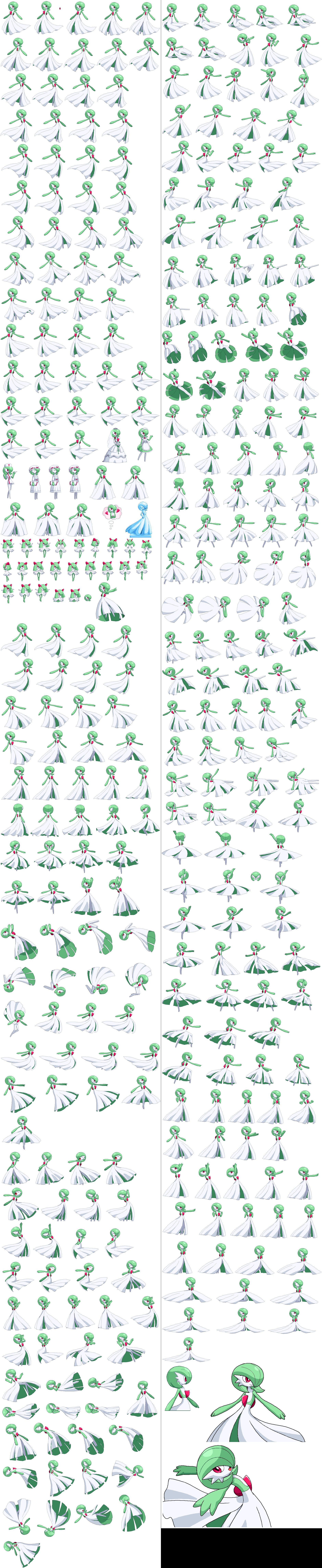 Pokémon: Type Wild Animated Sprite: Shiny Gardevoir