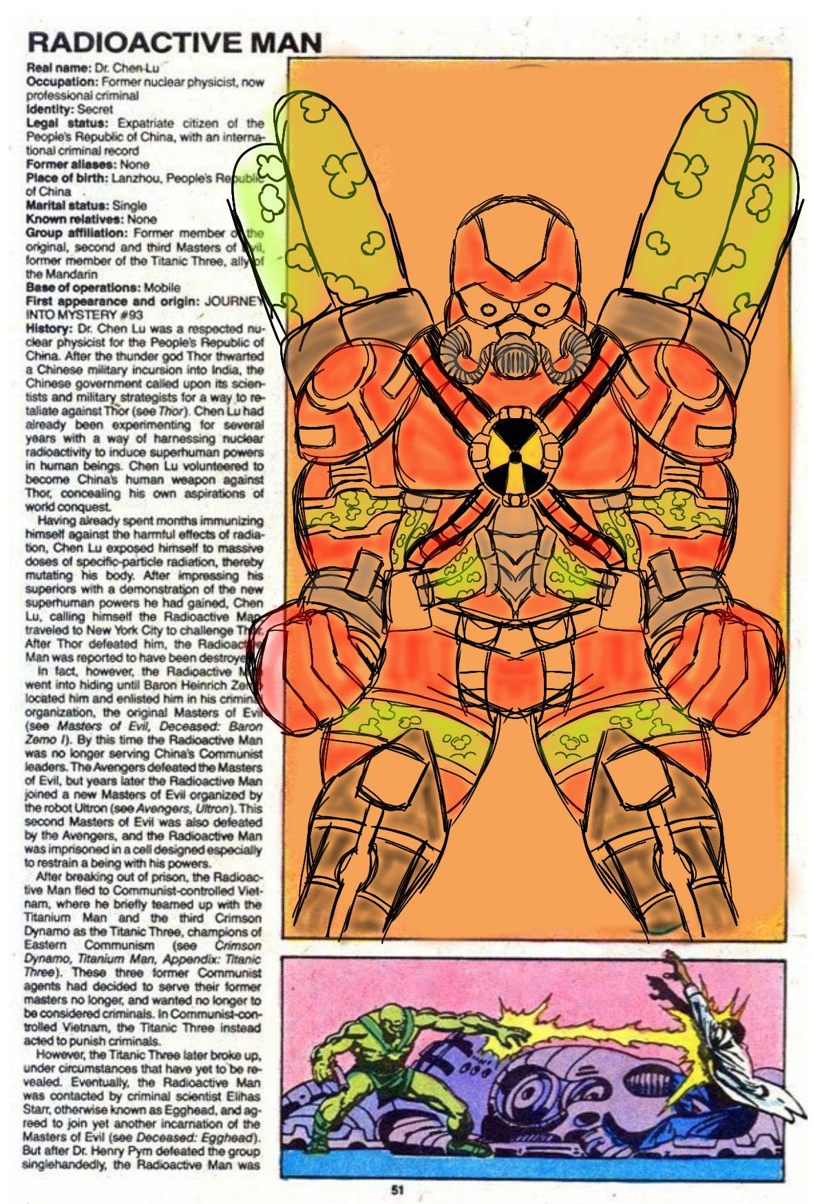 Radioactive Character Marvel's Radioactive Man by donartzone on DeviantArt