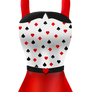 Poker-style dress