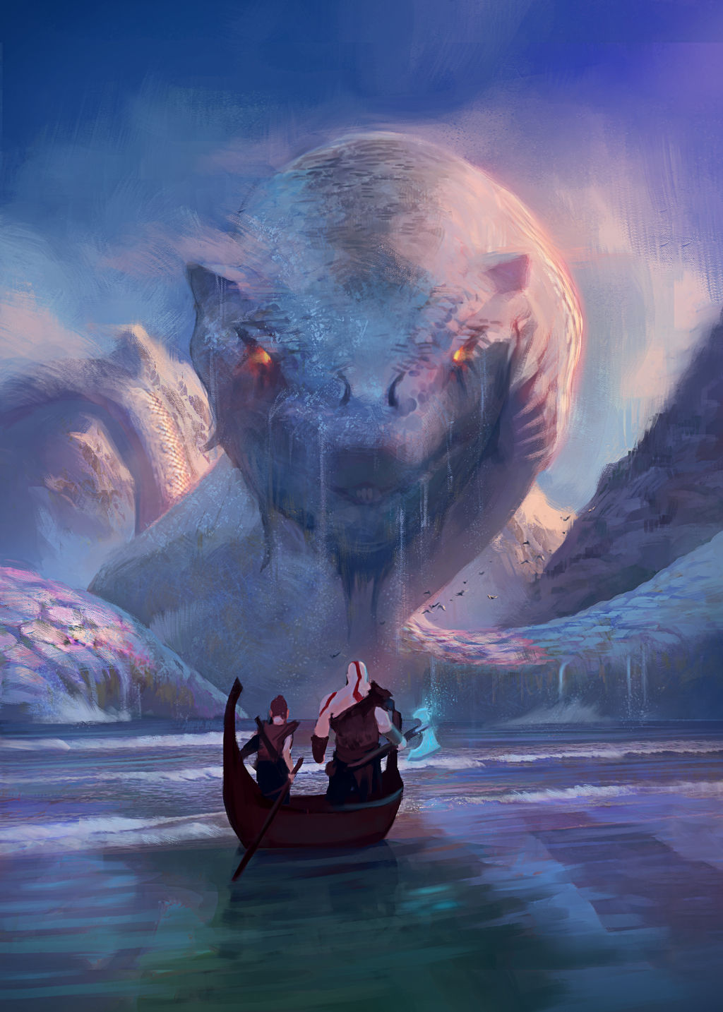 GOD OF WAR Jormungand by Owlkaloid on DeviantArt