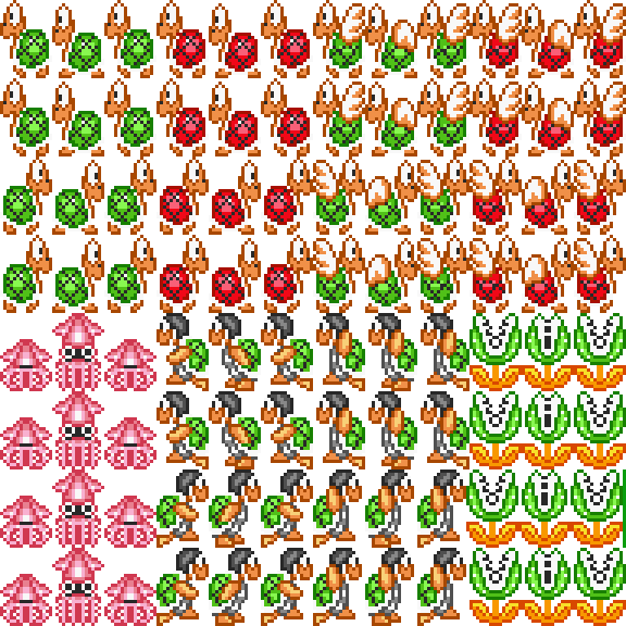Shell Gif Smb1 Smb1 Tall Enemies by skatefilter5 on DeviantArt