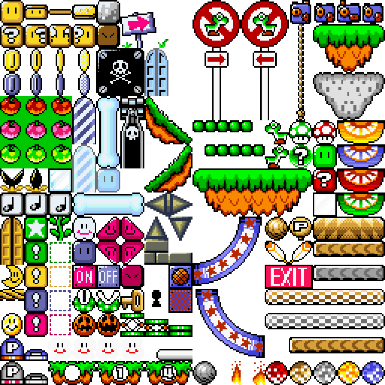 Smw Tilesets Blocks by skatefilter5 on DeviantArt