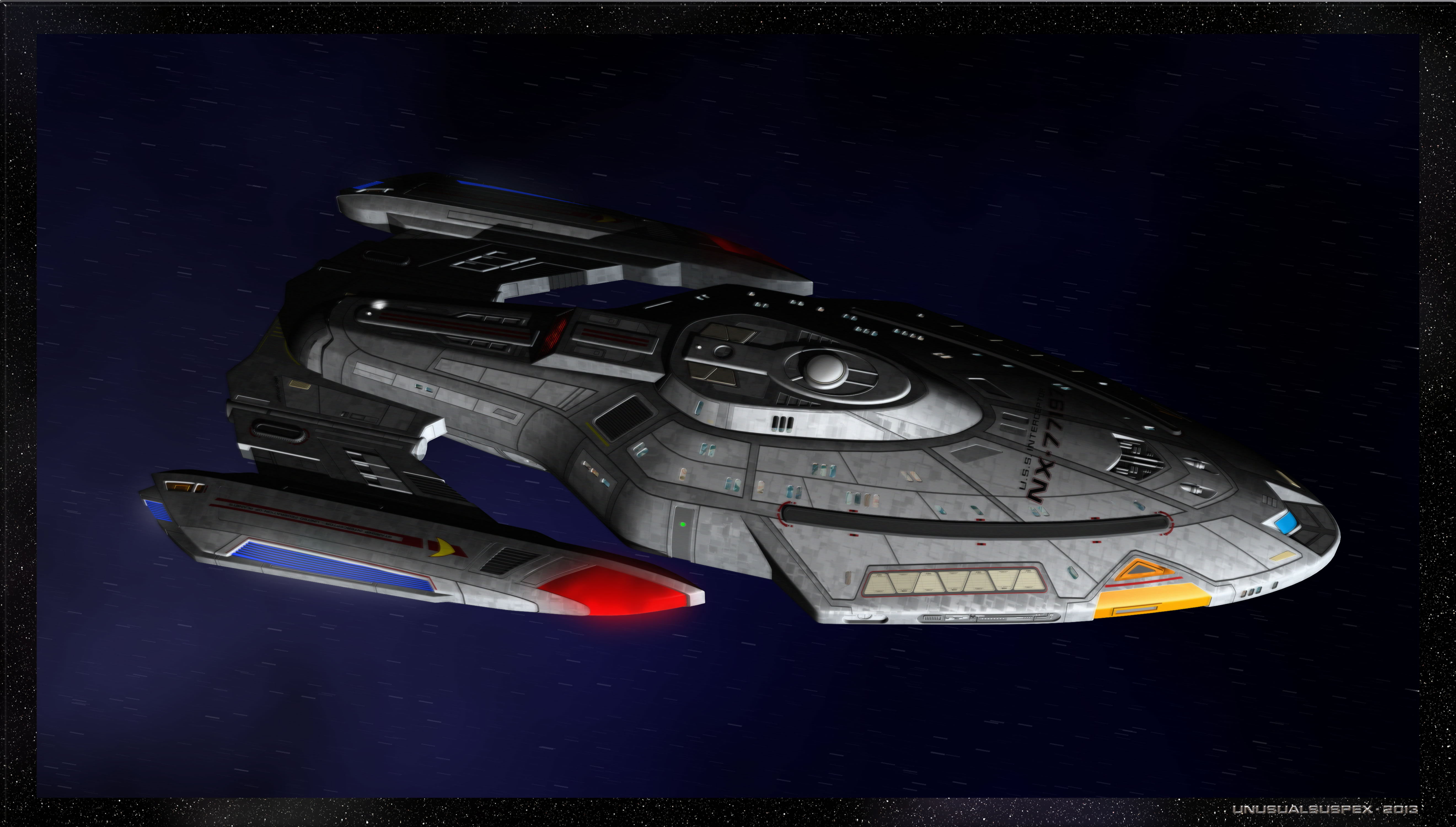 micro-scale Interceptor-class starship model Details about   LEGO custom creation 