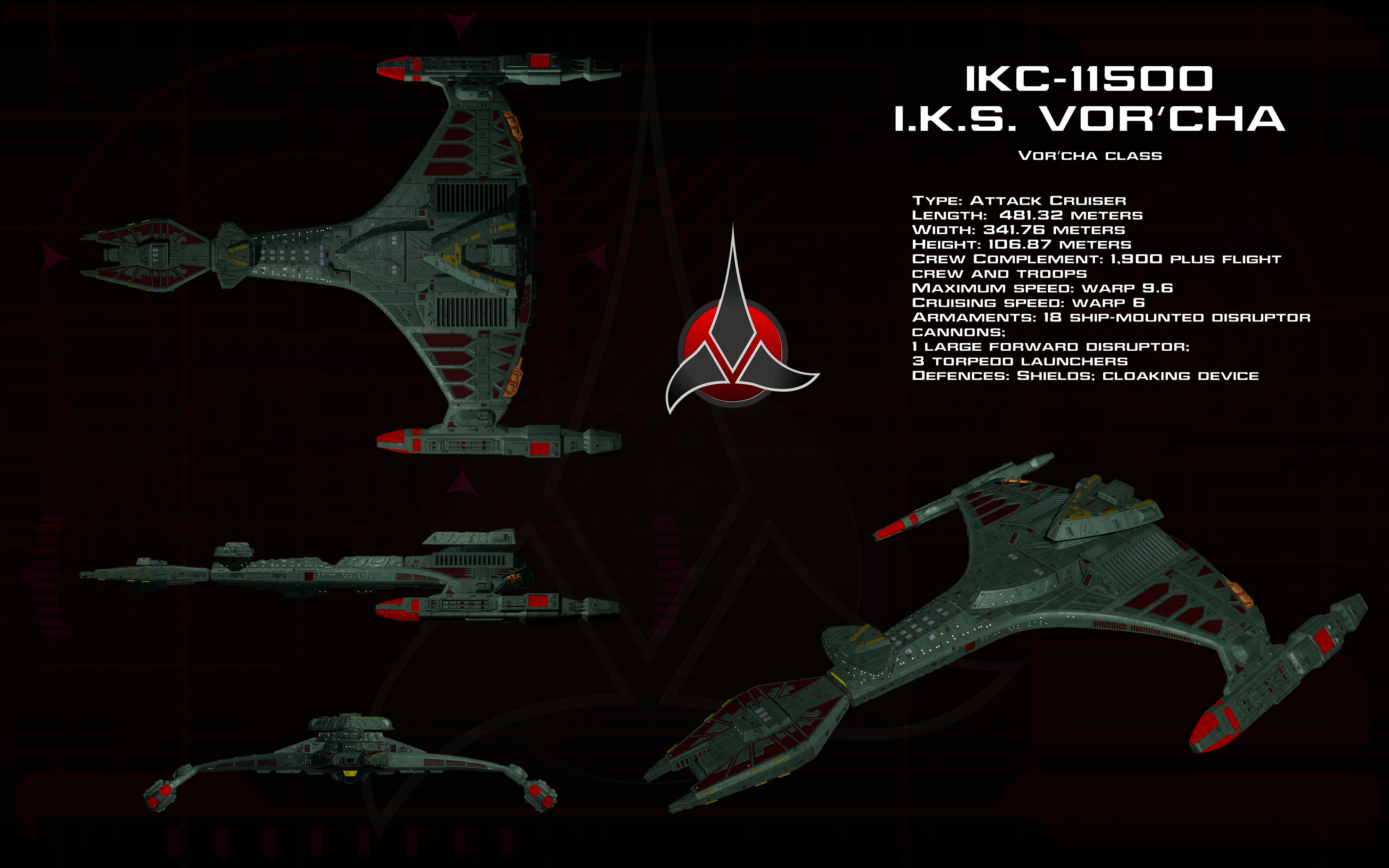 Vor'cha class ortho - I.K.S. Vor'cha