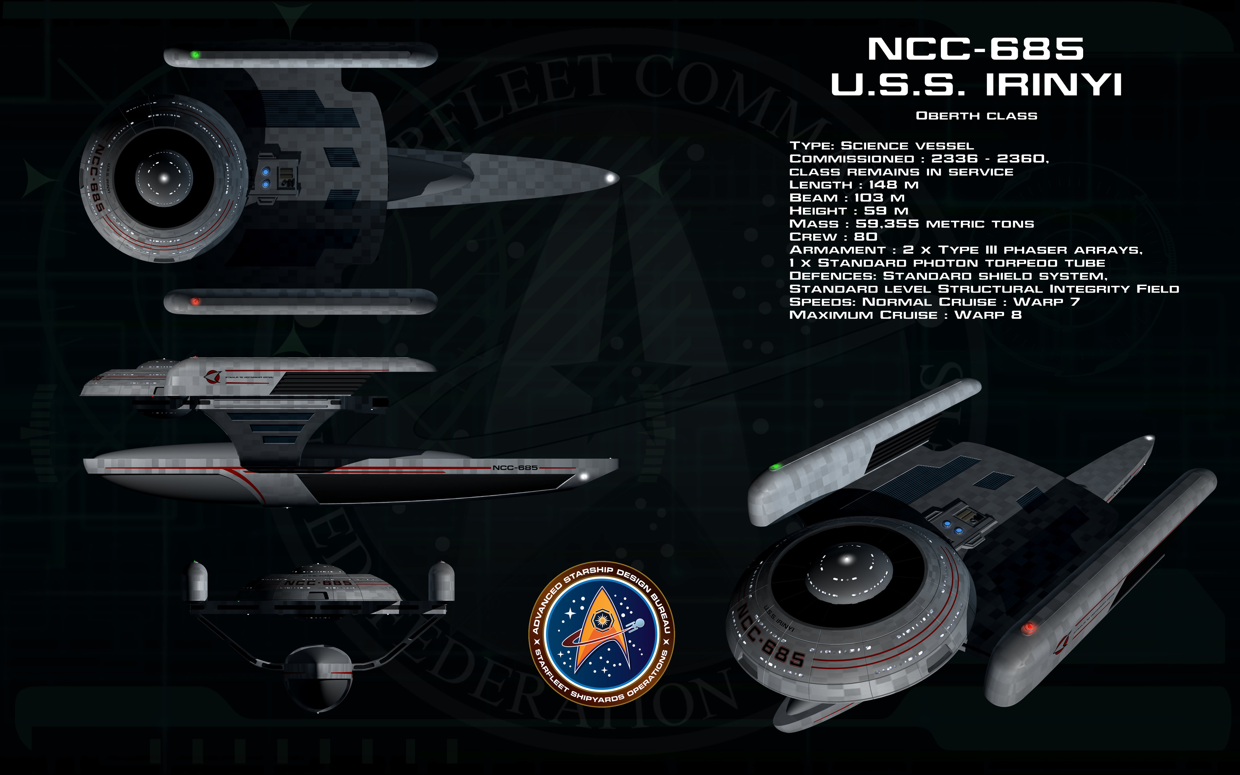 Oberth class ortho - USS Irinyi