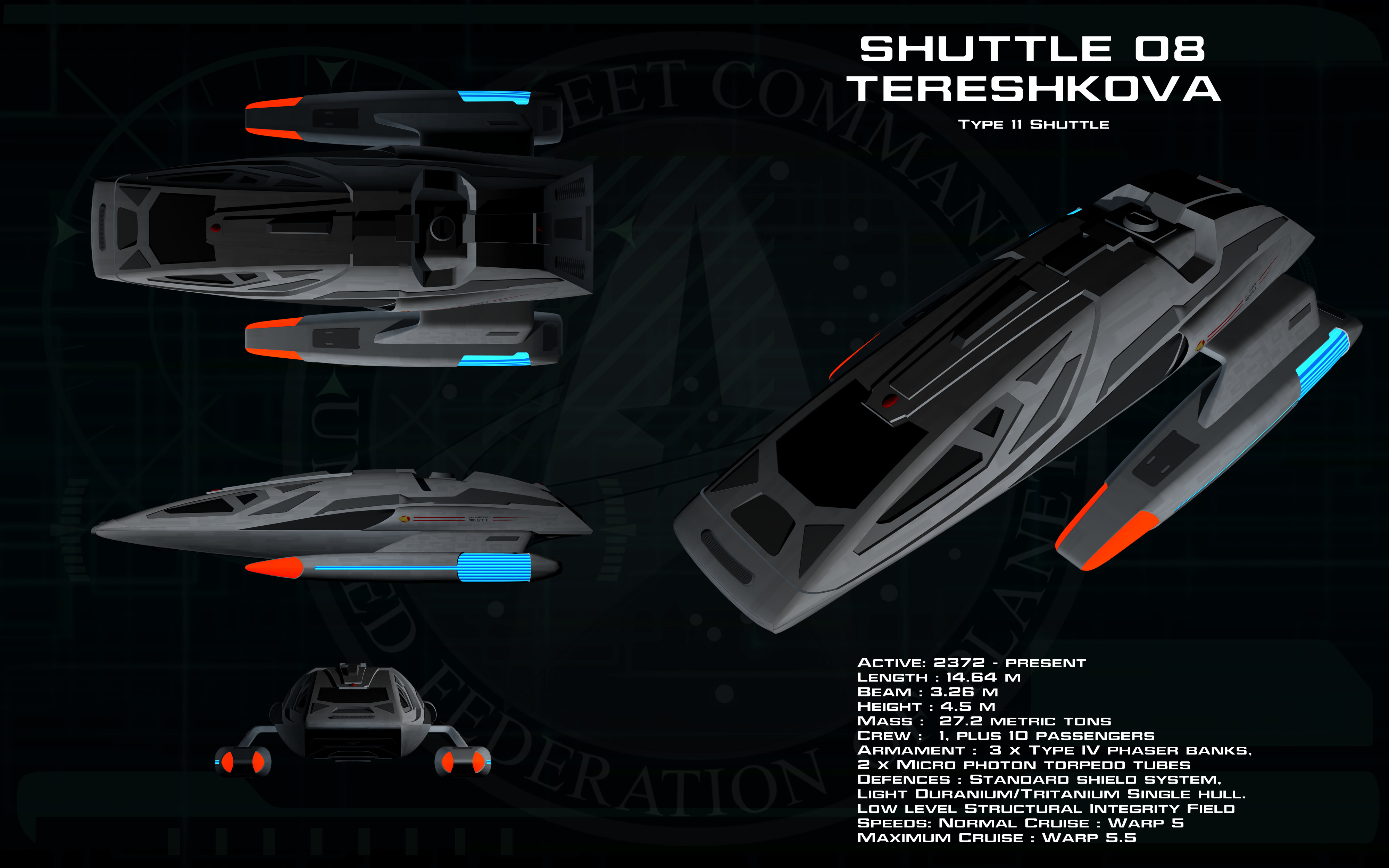 Type 11 Shuttlecraft ortho - Tereshkova