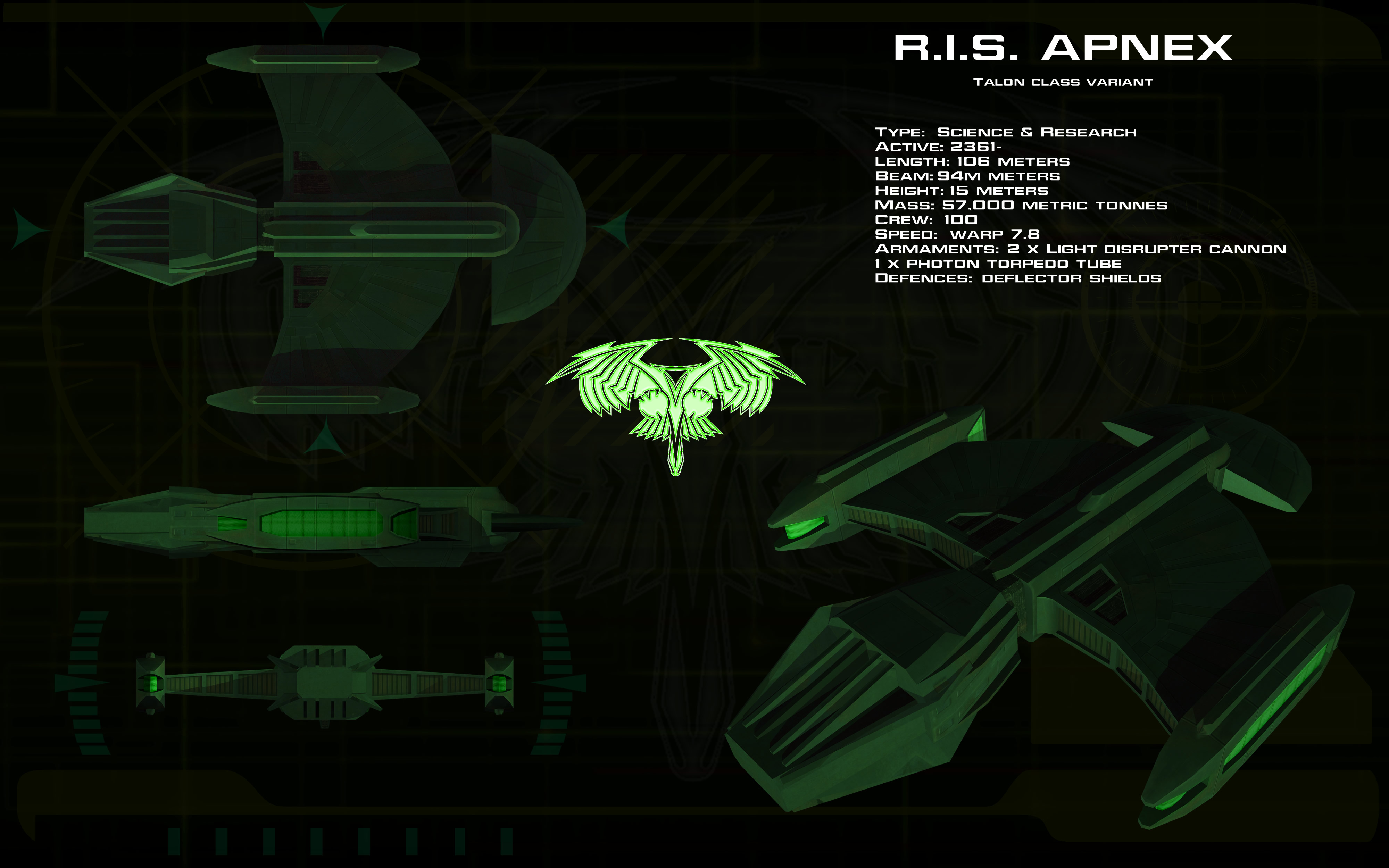 Romulan Science Vessel ortho (2)