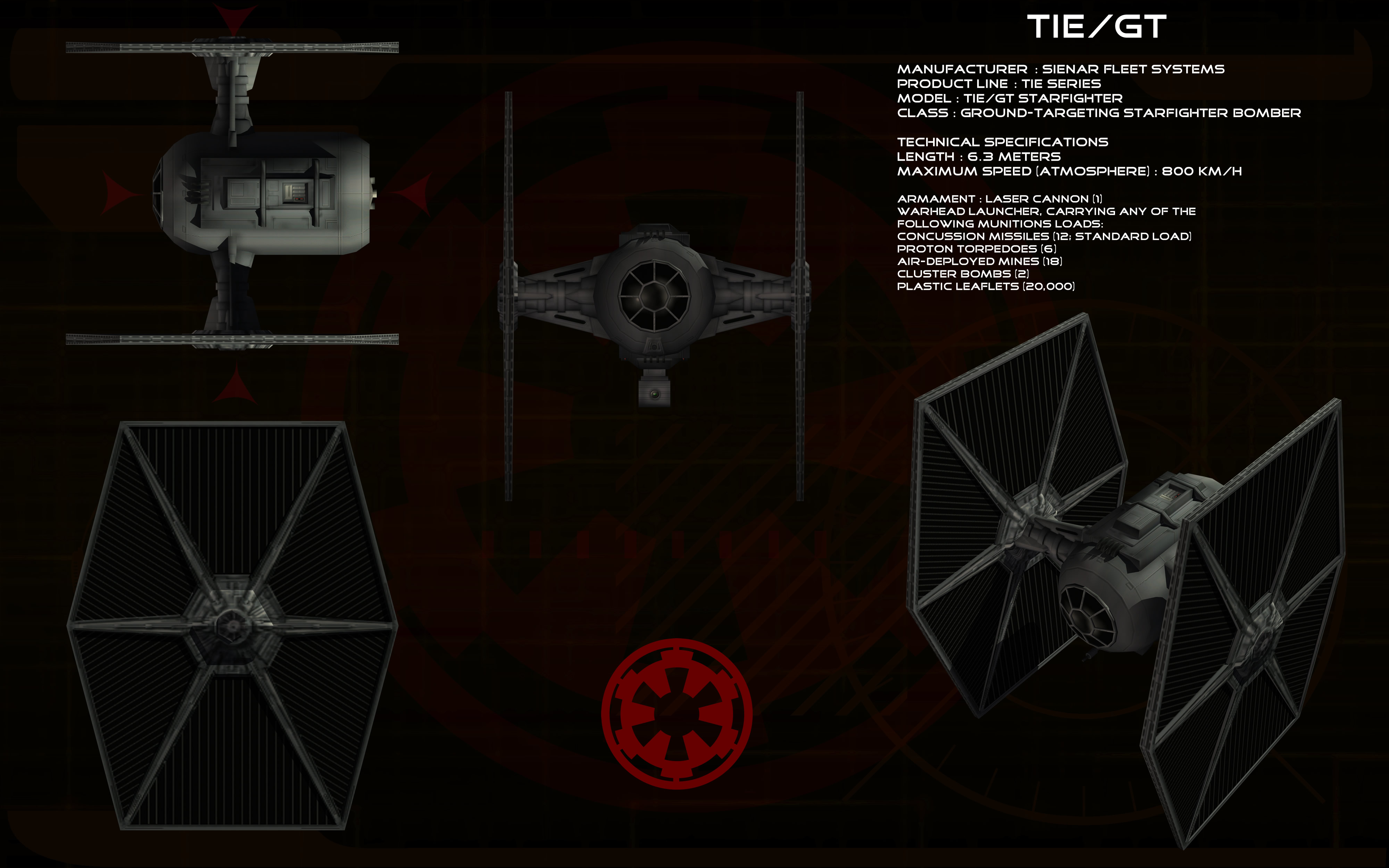 TIE/gt Starfighter ortho