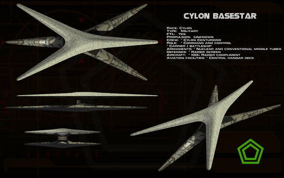 Cylon Basestar (new) ortho