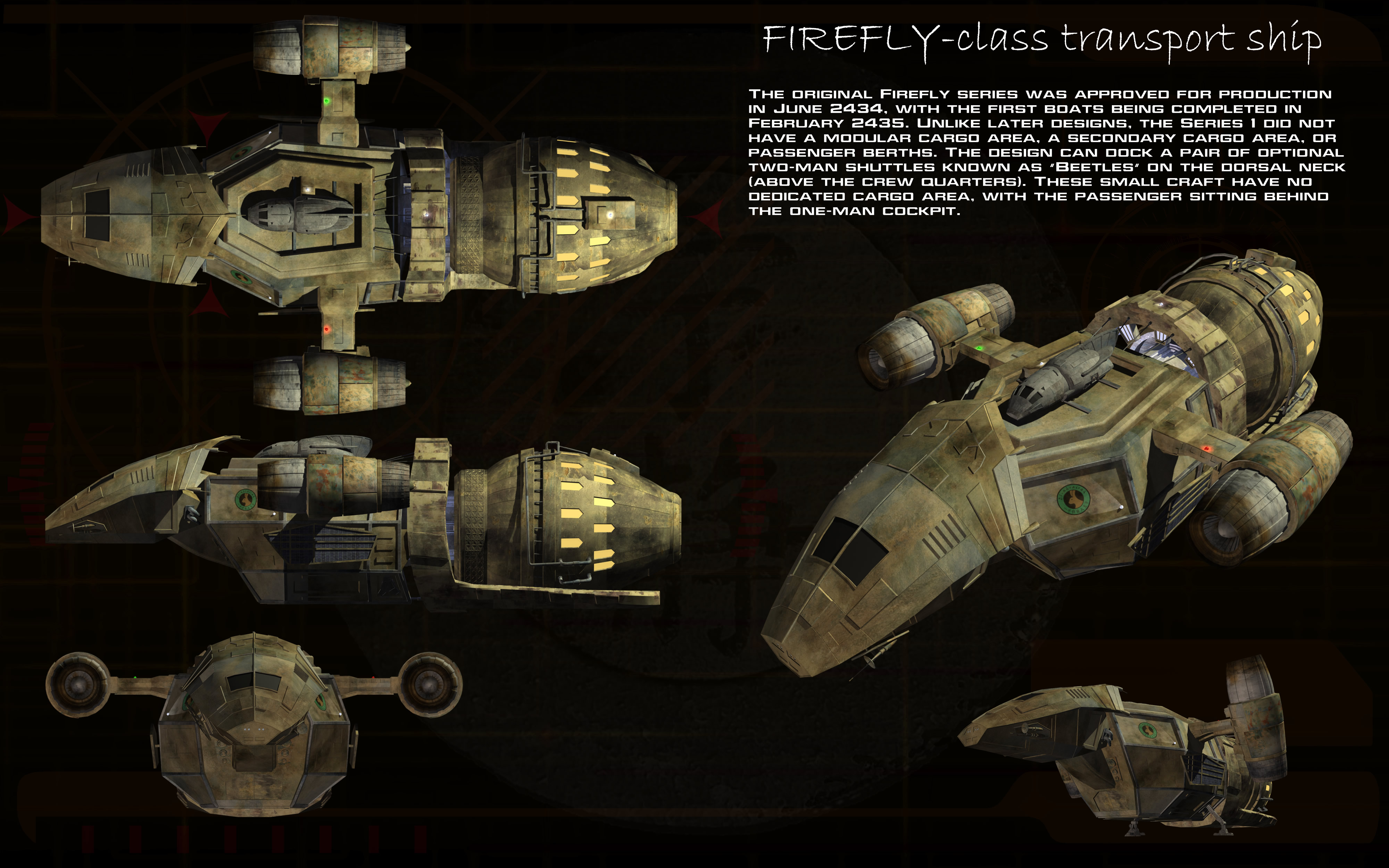 Firefly class Series 1 transport ortho by unusualsuspex on DeviantArt