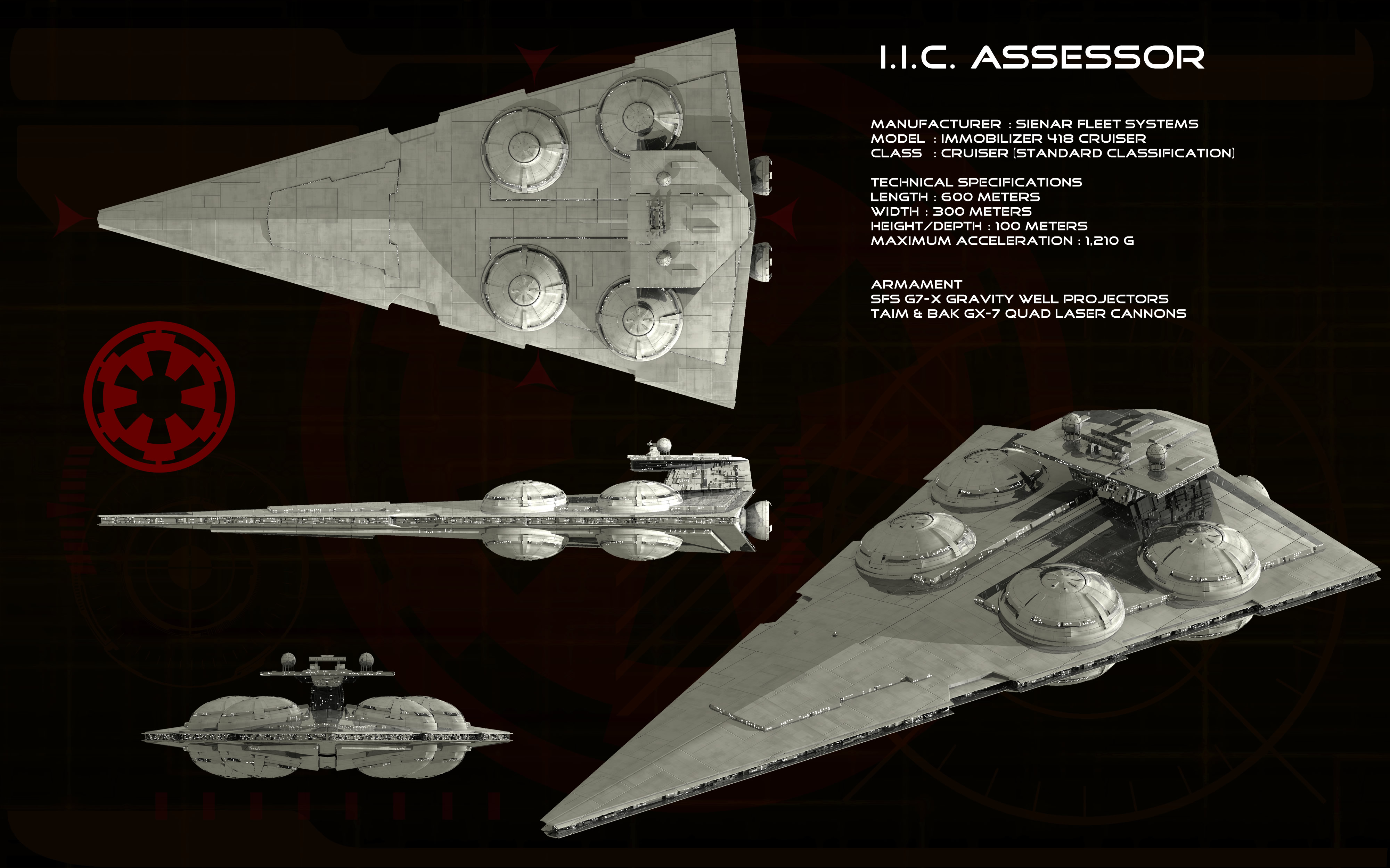 Imperial Interdictor Cruiser ortho [update]