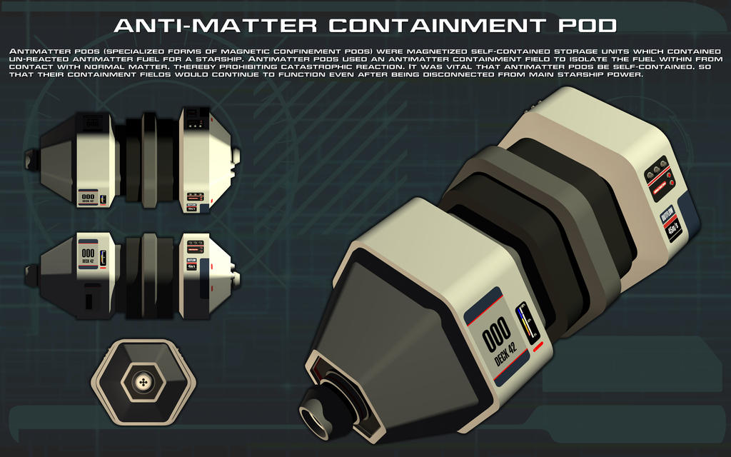 Shadow Containment Pod Antimatter Containment Pod Tech Readout by unusualsuspex on DeviantArt