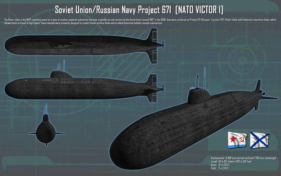 Soviet/ Russian Victor I Class SSN ortho [new]