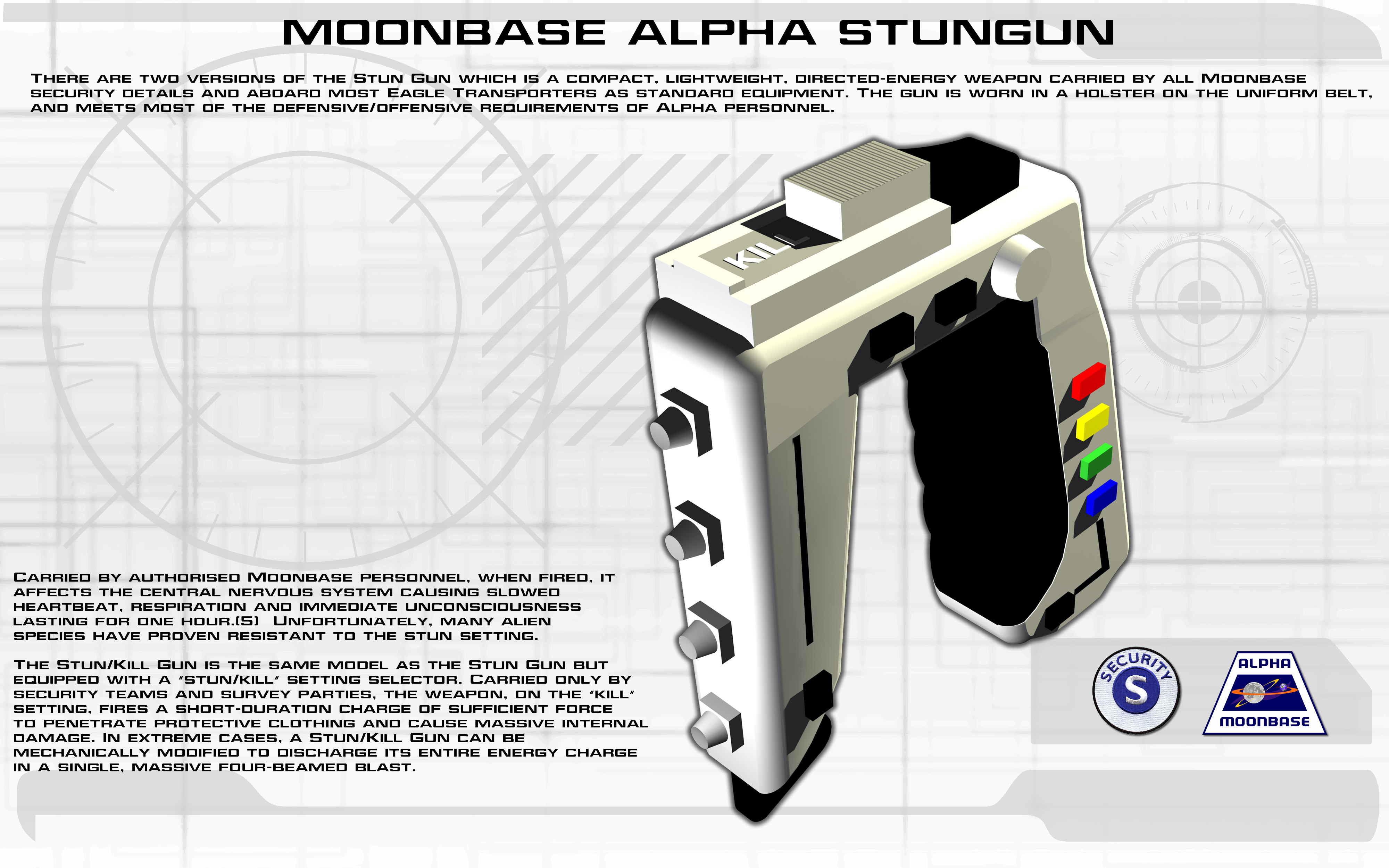 Moonbase Alpha Stungun Tech Readout [new]