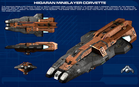 Hiigaran Minelayer Corvette ortho [new]
