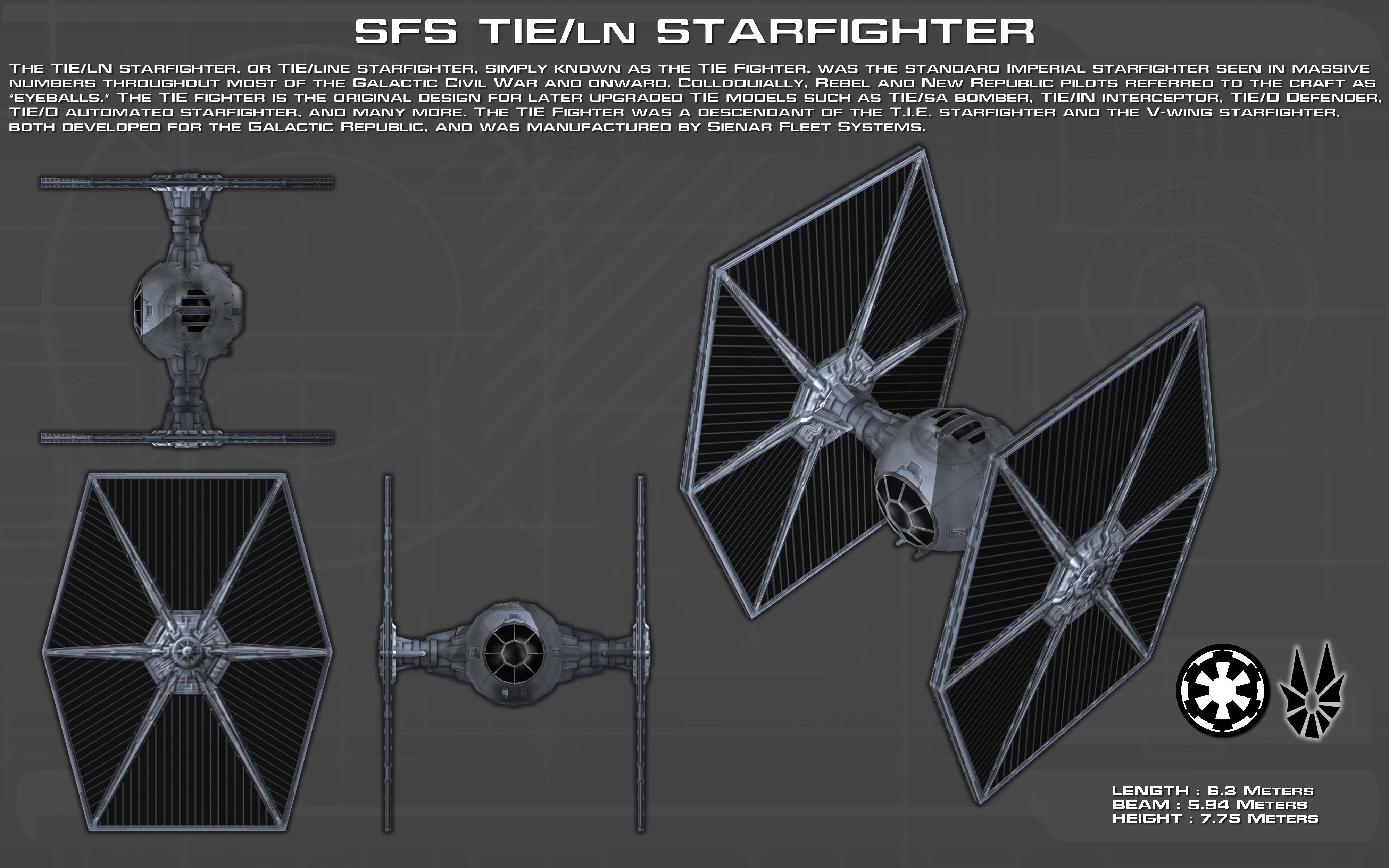 TIE/LN Starfighter ortho [New]