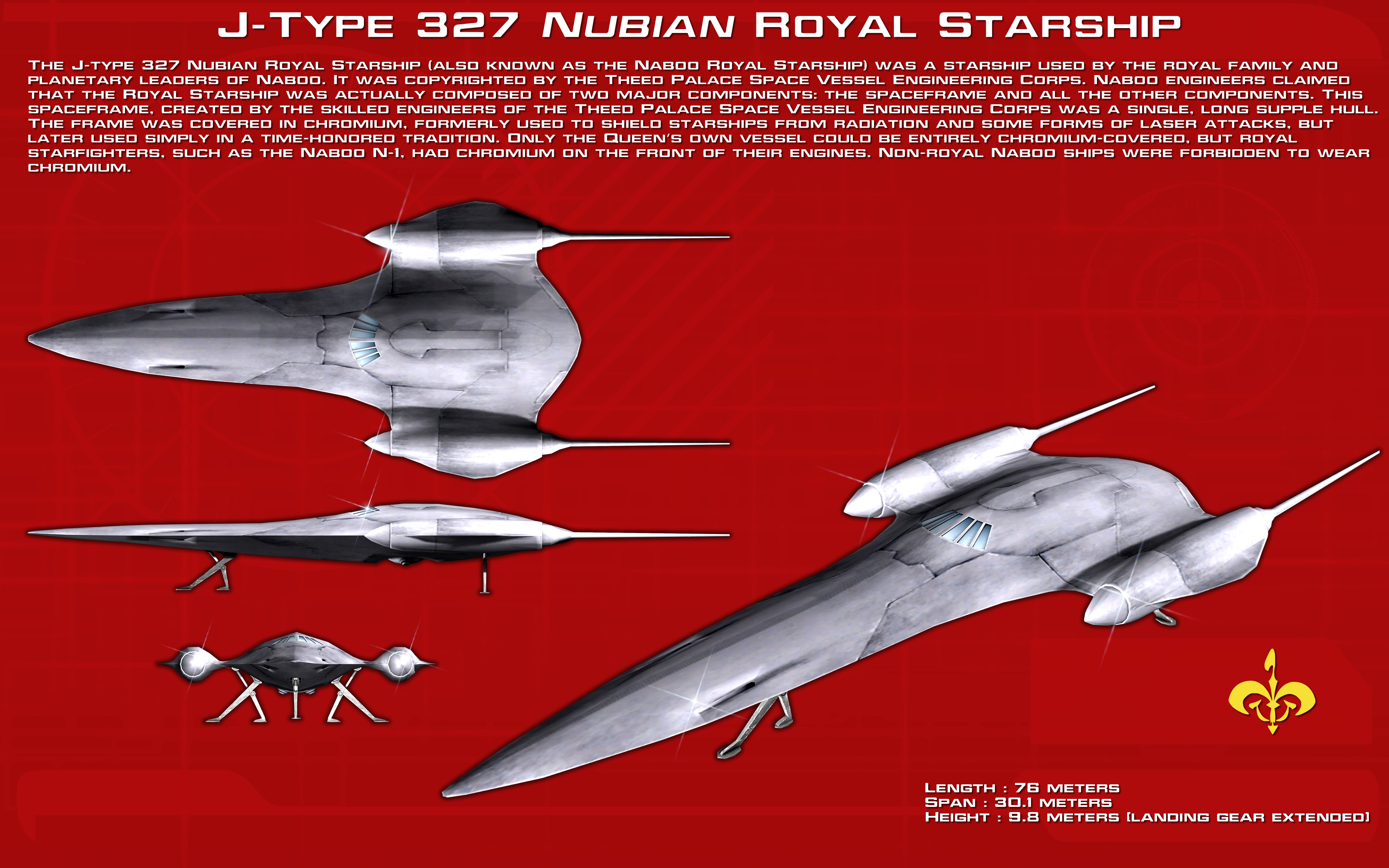 J-type 327 Nubian Royal Starship ortho [New]