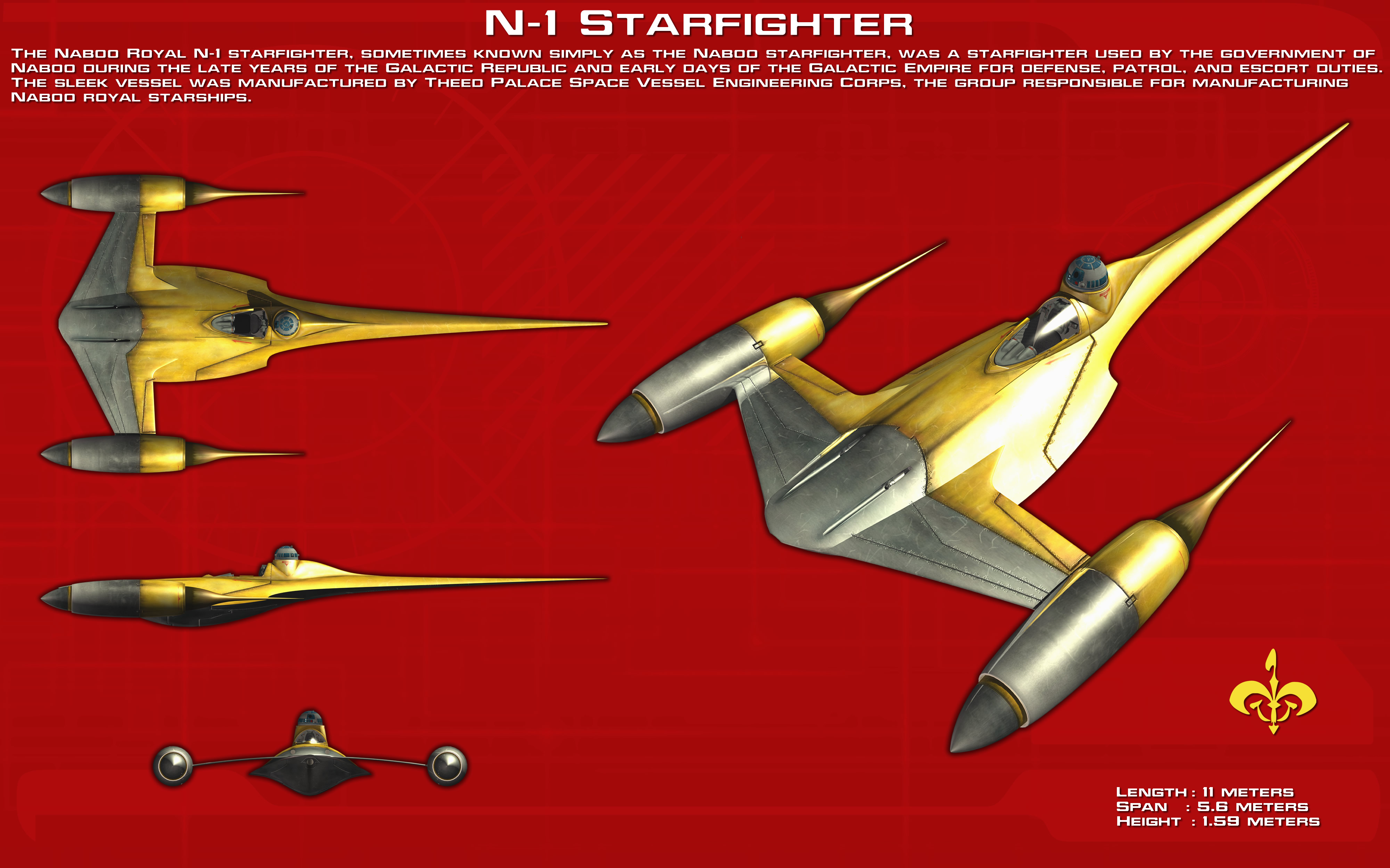 Naboo N-1 Starfighter ortho [New]