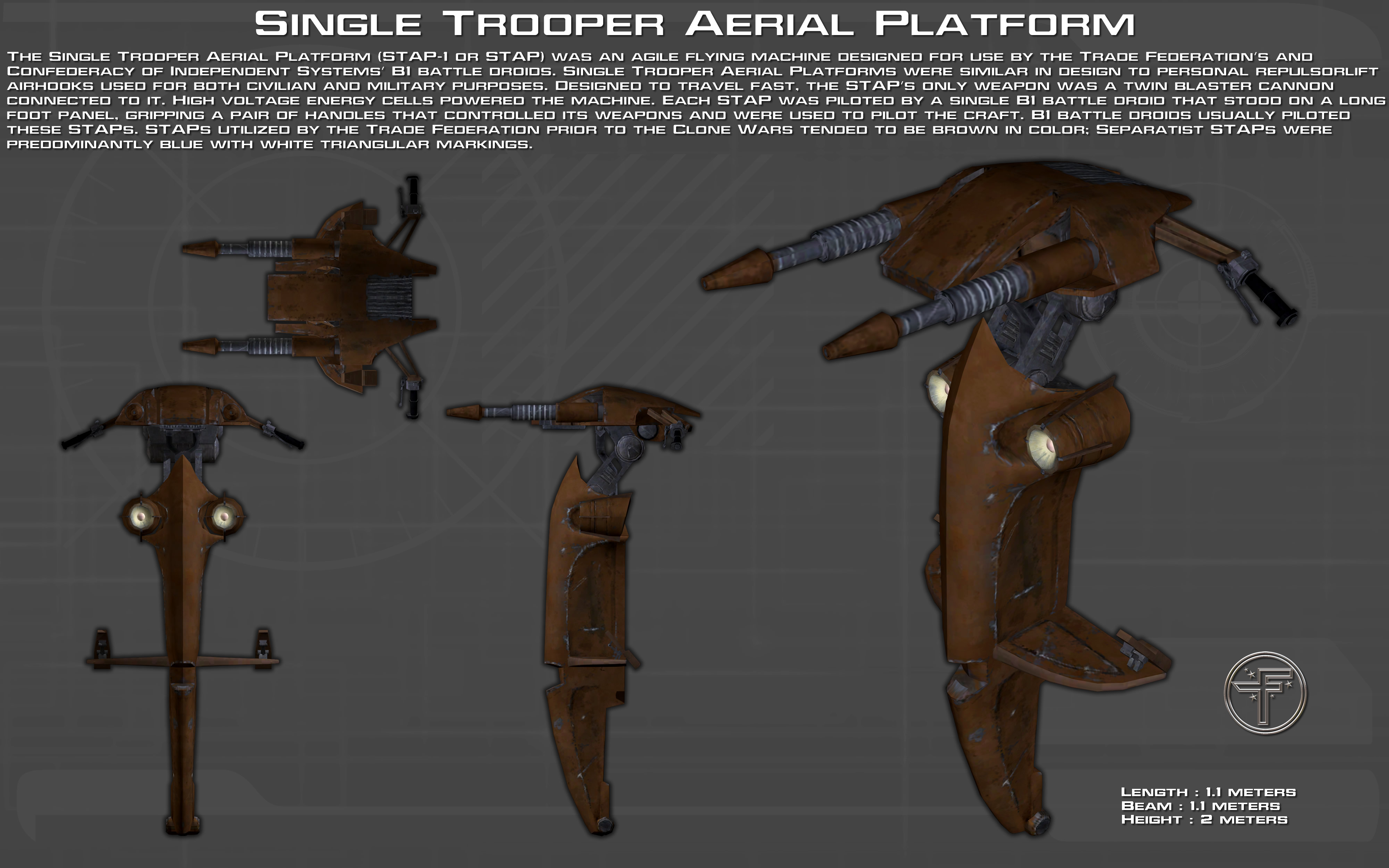 Single Trooper Aerial Platform ortho [New]